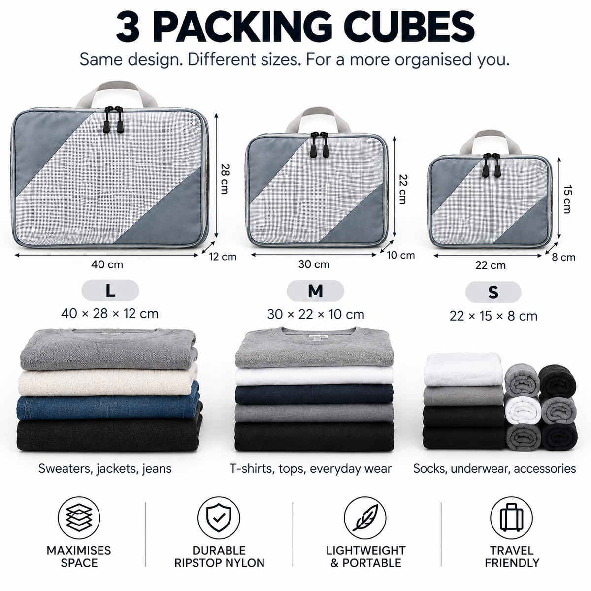 Compression Packing Cubes Set