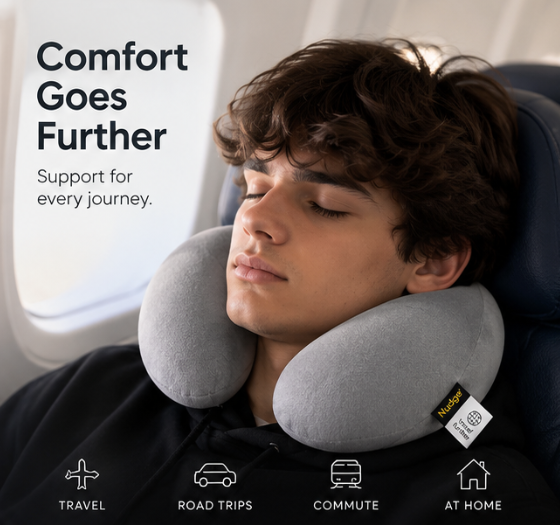Plush U-Shape Travel Neck Pillow