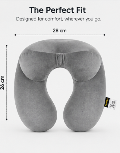 Plush U-Shape Travel Neck Pillow
